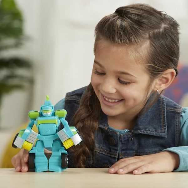 Figurine Transformers Playskool Rescue Bots Academy - Robot Redder Hoist og Elektronisk Trailer på 11 cm Hissa