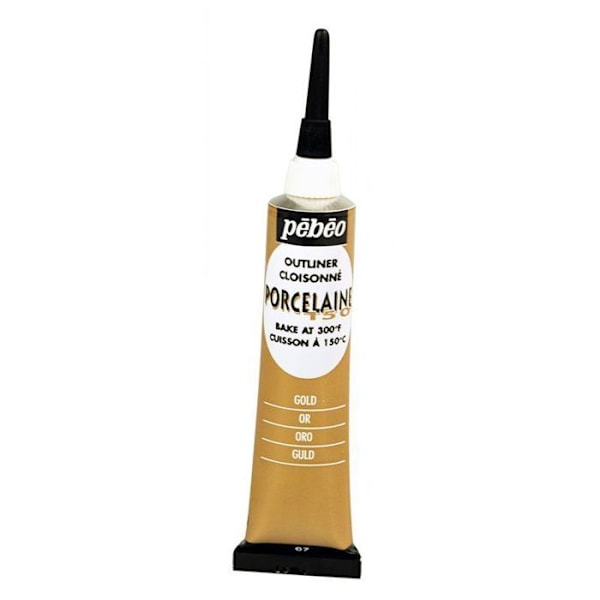 Cerne porcelaine - Pébéo - P150 - 20 ml - Farve Guld - Malerikvalitet af højeste kvalitet gyllene