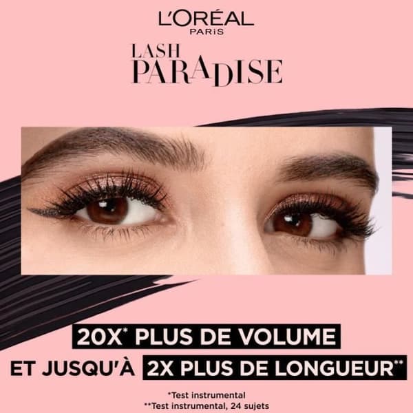 L'Oréal Paris Mascara Lash Paradise Intense Black Intens sort