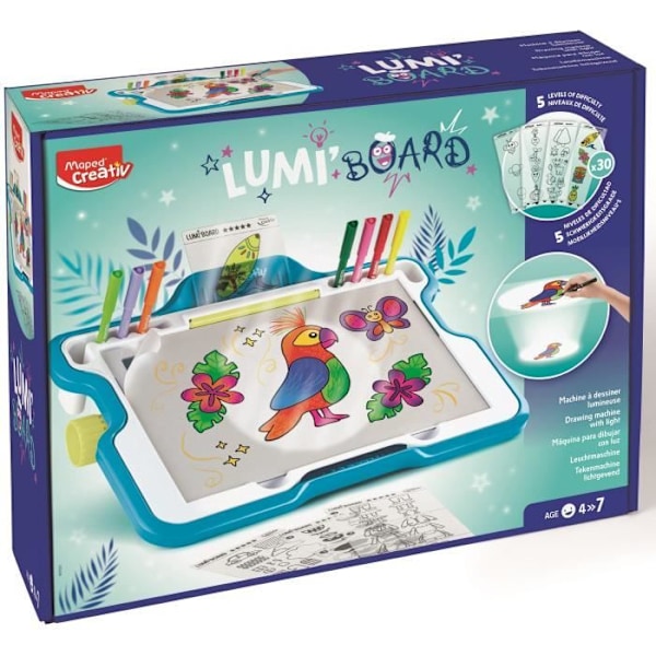Maped Creativ - Lumiboard - Lyskasse til at lære at tegne for børn fra 4 år Flerfärgad