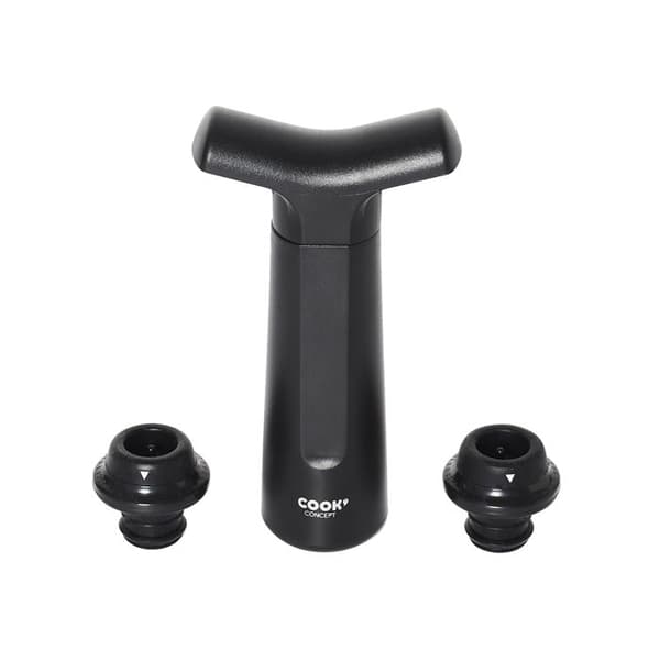 Vakuumpump - COOK CONCEPT - 2 Korkar - Svart Svart