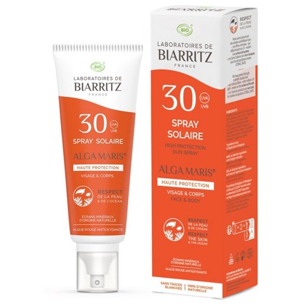 Solspray - Laboratoires de Biarritz - Algamaris - SPF30 - 100ml - Vattentålig