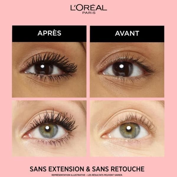 L'Oréal Paris Mascara Lash Paradise Intense Black Intens sort
