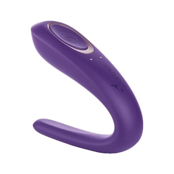 Vibraattori - VIBRO PARTNER - Joustava - Violetti - Aikuisille - Emätin- ja klitorisstimulaatio