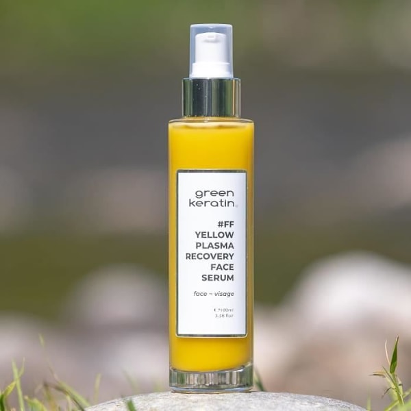Grönt Keratin - GUL PLASMA - Reparerande serum för ansiktet (100ml)