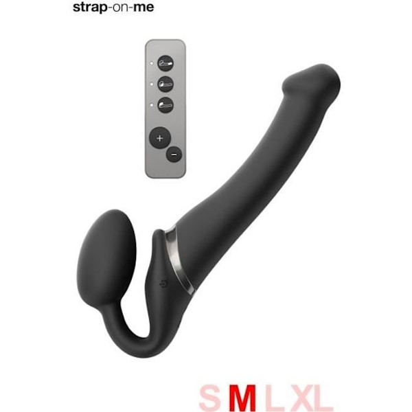 Strap-on-me vibrerande strap-on svart M SVART