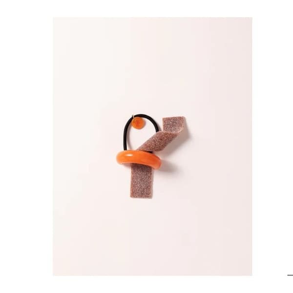 gigi Pony manchet tangerine elastisk hårtilbehør 1 stk