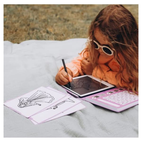 KIDYWOLF KIDYDRAW Mini Ritplatta - Temat Prinsessor - Utbildande - Från 4 år Parma