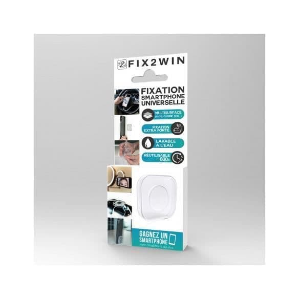 Bärbar tillbehör - FIX2WIN - Universell fäste - Plast - Lätt att installera - Vit