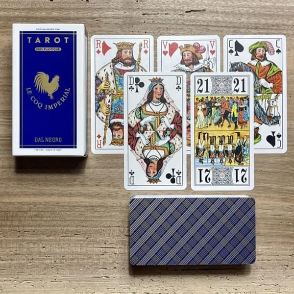 Tarotspil - Den Kejserlige Hane - 100% plastik - Vaskbar - Holdbar