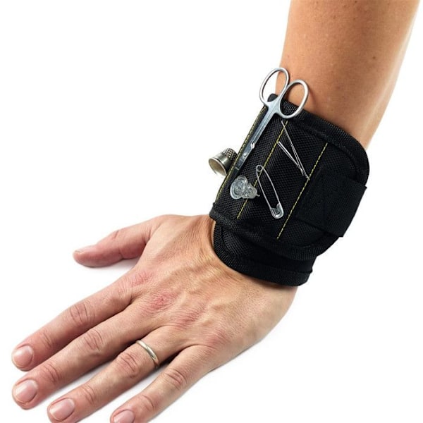 Midlertidig Armbånd - Paris Pris - 36cm - Sort - Praktisk - Justerbar Svart