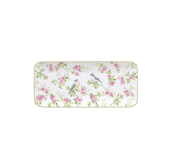 Plat A Servir - EASYLIFE - Vårtid - Porcelän - 36x16 cm - Rektangulär