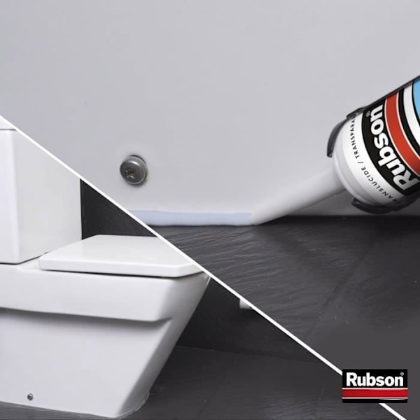 Transparent sanitetssilikonfogmassa 300 ml - RUBSON - 165173 Vit