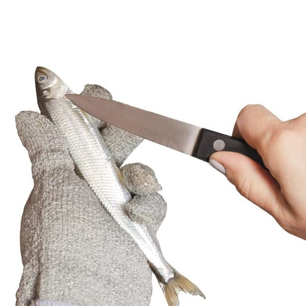 Sikkerhedshandsker - Standard Størrelse - Bomuld + Metal - Grå - Unisex grå