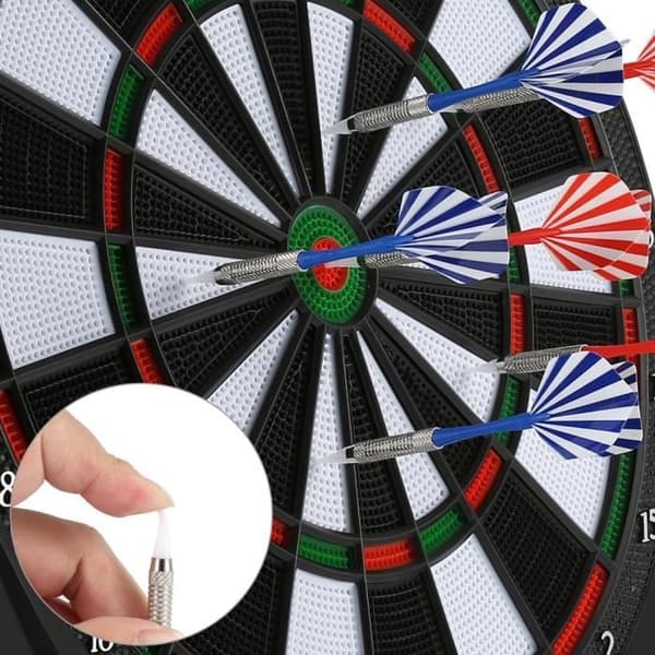 Elektronisk dartskive - Dart Nice - 44×51,5×2,8 cm - PP/ABS - LED-display i 4 farver Som på bilderna