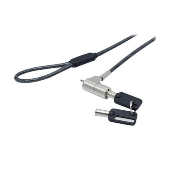 DACOMEX - 2 m säkerhetskabel med nyckel för HP Laptop Nano Notch Compat. Nyckel