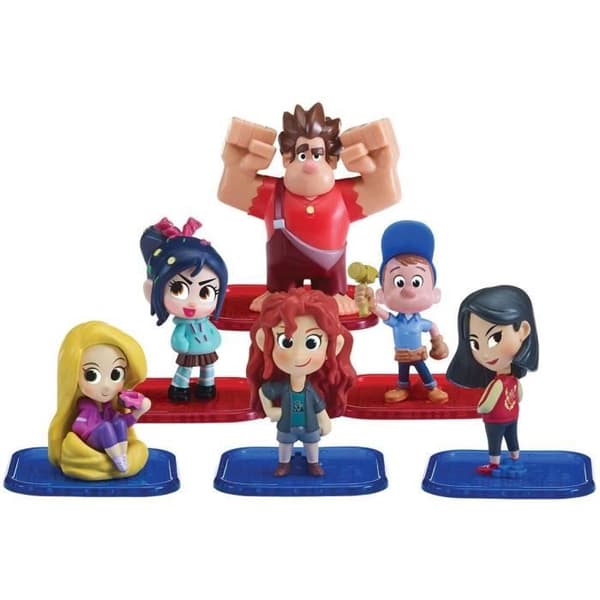 Bandai - LE MONDE DE RALPH - Pack med 6 figurer