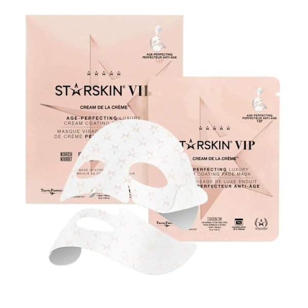 STARSKIN VIP Lyxig ansiktsmask belagd med perfekterande kräm Anti-aging CREAM DE LA CRÈME 1 st