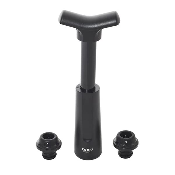 Vakuumpump - COOK CONCEPT - 2 Korkar - Svart Svart
