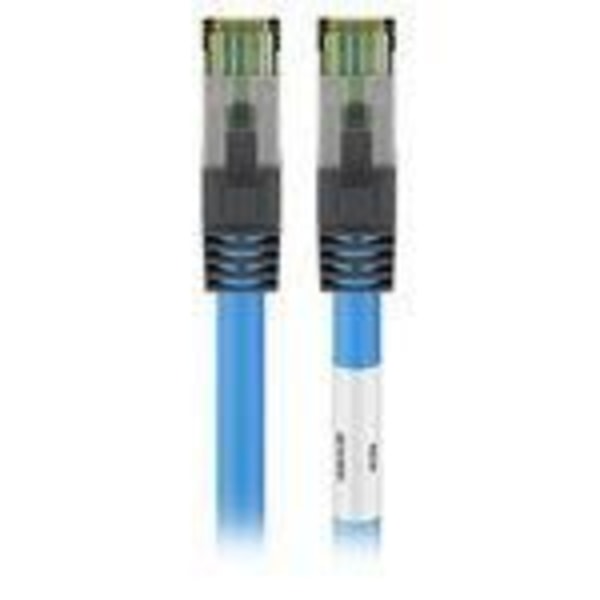 Ethernetkabel RJ45 - Goobay - Cat 8.1 - S/FTP - 0,25 m - Skärmad - Blå