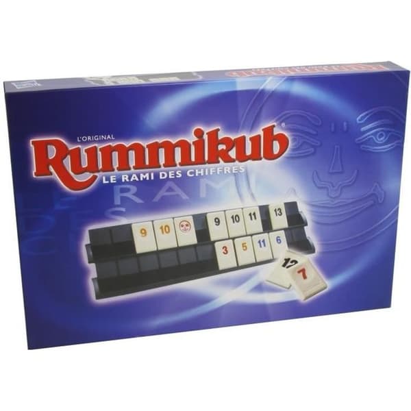 RUMMIKUB Tal, Strategispil, Pædagogisk brætspil, Fransk version Flerfärgad