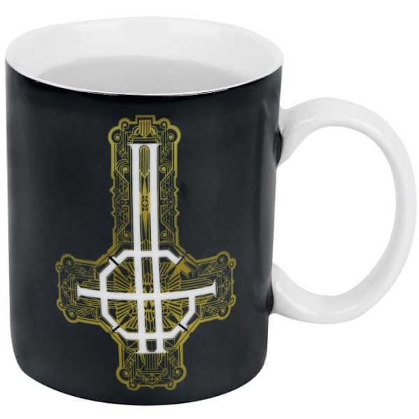 Spöktasse med termoeffekt unisex svart mugg