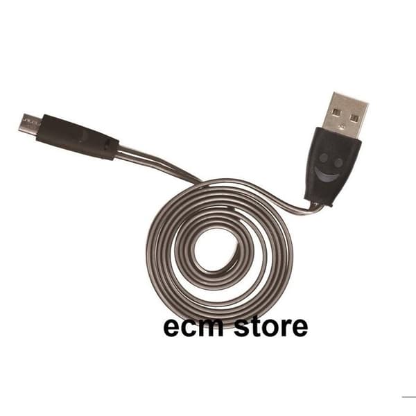 be MIX Micro USB platt och lysande KABEL SVART 1 m platt kabel 1 st