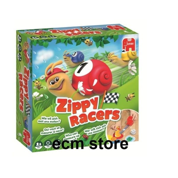 Jumbo Zippy Racers Spil Sæt brætspil børn