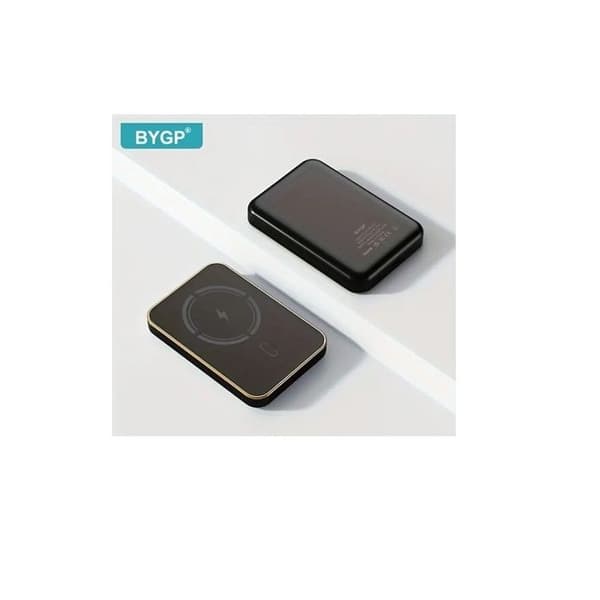 BYGP Magnetisk ekstern batteri SORT 5000mAh