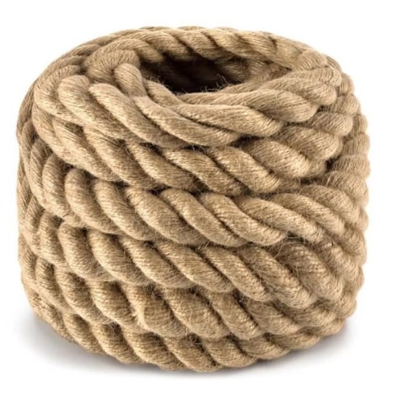 Ficelle Jute Snor Hør 20 m Snor Havearbejde Jute Snor Tråd HÅNDVÆRK ø 40 mm SZN010 MULTI 20