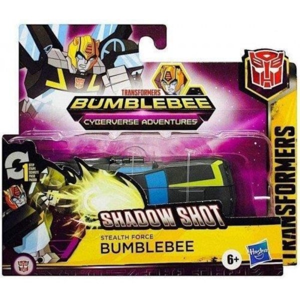 Transformers Bumblebee Cyberverse Adventures Robot Action 2 i 1 Bumblebee Stealth Force - 10,5 cm - Transformérbart legetøj 2 i 1