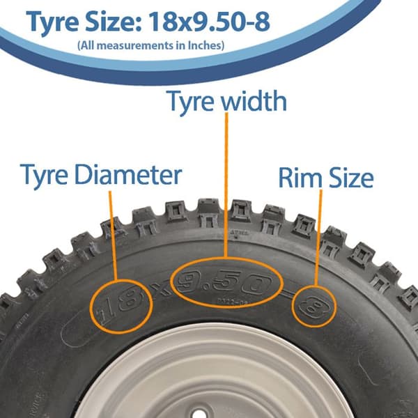 ATV trailer kit - PARNELLS - 18x9.50-8 - 4 hjul - 4 nav - 4x100mm PCD