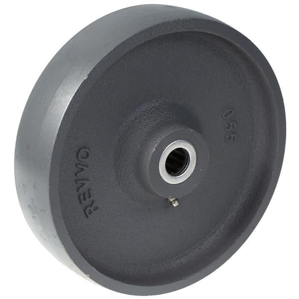 Pyörä - Valukappale - 150 mm - Harmaa väri - Teräksinen laakerikotelo Grå