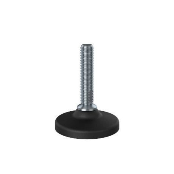 rakennustyömaalaitteet ruostumattomat tasoitusjalat 16x70 muovijalusta + sisäosat 50x50x12 2,0mm - 4 kpl