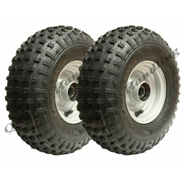 Pneu og fælg quad trailer 145/70-6 -knobby ATV - Wanda - 2 stykker