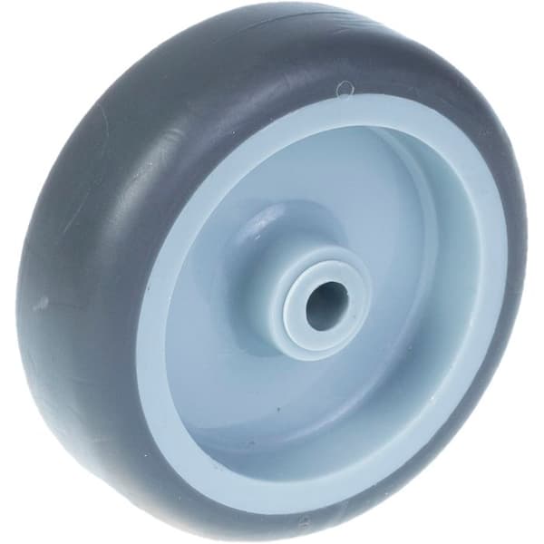 Hjul - Set med 2 - Diameter 75mm - Kapacitet 120kg - Grå gummi Grå