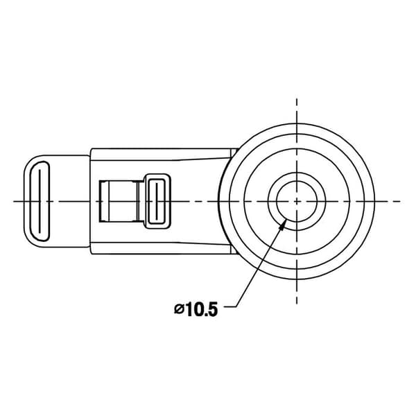 Rullager - Castor - 75mm - Grå Gummi - Svängbar med Broms - 240kg Grå