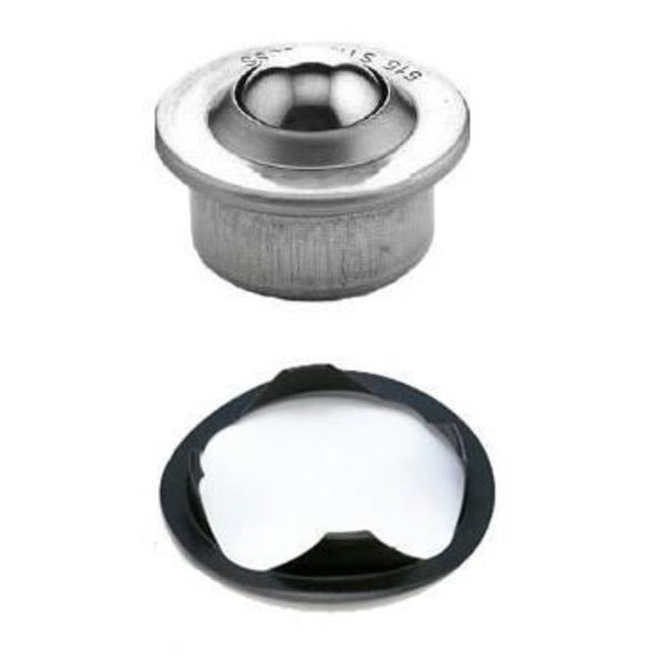 byggplatsutrustning 22 mm zink "drop-in" kulöverföringsenhet med fjäderanslutning