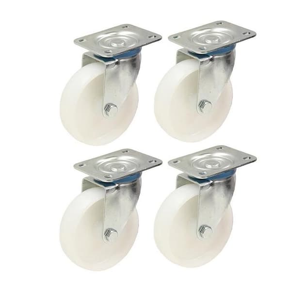4-100mm 4" tommel nylon hjul