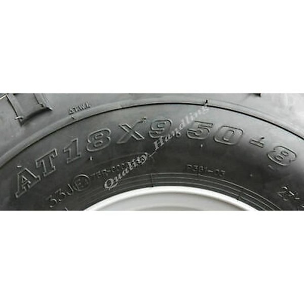 18x9.50-8 ATV-rengas neljällä nastalla 100 mm PC-vanteilla, 2 - Wanda P361 -vanteet, E-merkitty