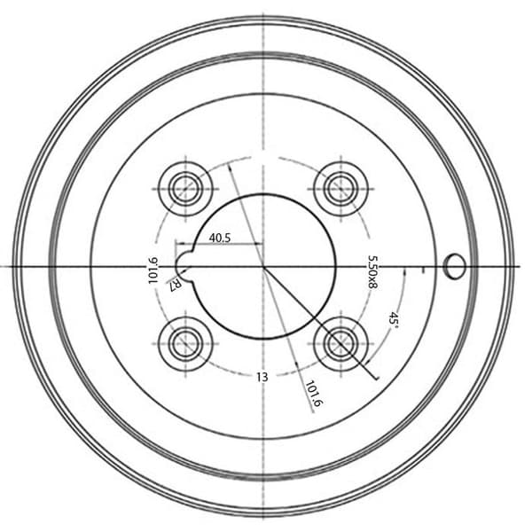 Teräsvanteet 5,50 x 8