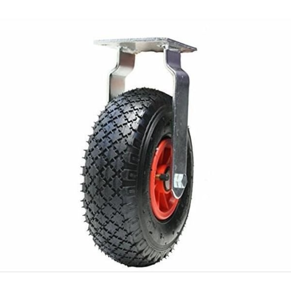 10,2-25,4 cm 260 mm pneumatiska hjul Fasta hjul (300x4) Uppblåsta pumpade Röd