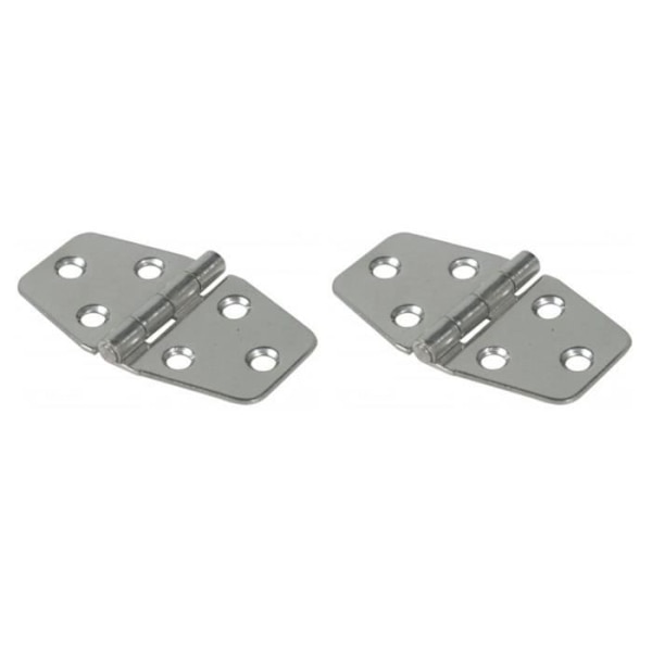 Aflangt rustfrit stålhængsel - IBFM - 40x70mm - Til skrue