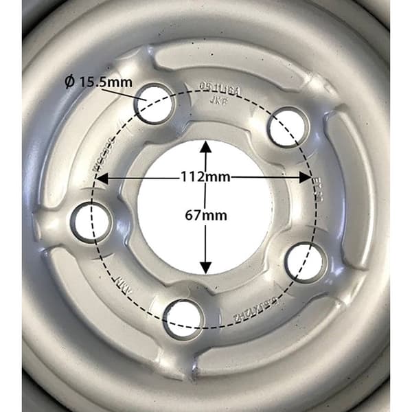 185/60 R12C Trailerhjul 5