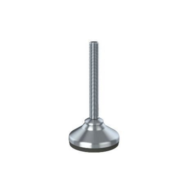 rakennustyömaalaitteet 16x100x65mm ruostumaton jalka, pohja kumityynyllä + sisäosat 40x40x1,2mm -4 kpl sarja