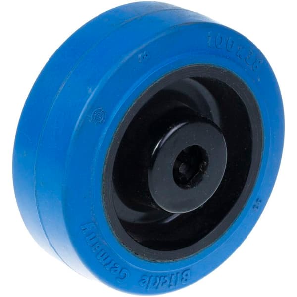 Svänghjul - BLICKLE - 80mm - Elastisk gummi - Paket med 4 - Last 560 kg Blå