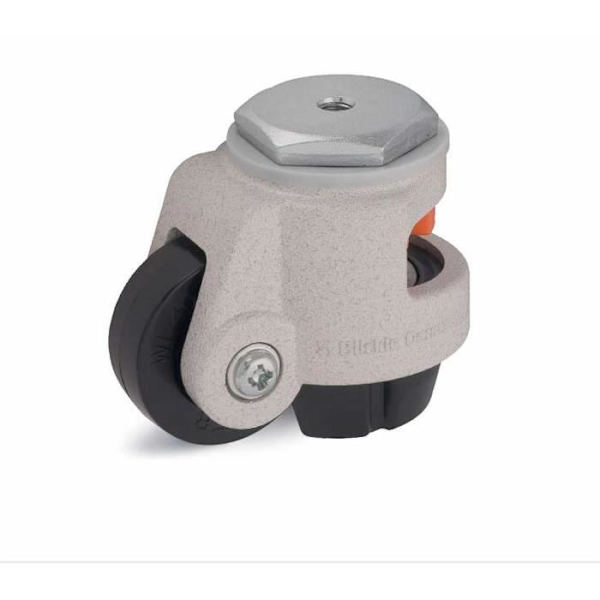 Tasoituspyörä - Blickle - 42mm - Maksimikuorma 45kg - Kumi - Kääntyvä - Levyllä