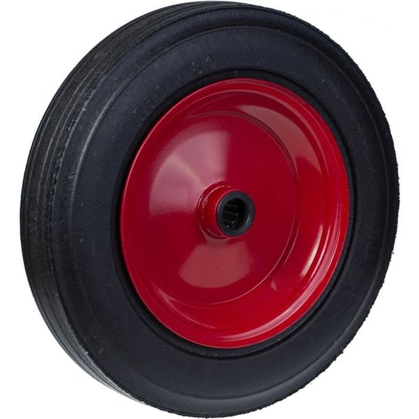 Gummihjul - 350 mm - Pressat stål - 75 mm bredd - 800 kg kapacitet