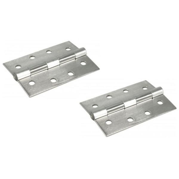 Robust hængsel 63x44mm Fast rustfri stålaksel -1 par - 2stk - IBFM - Rektangulær - Til skrue