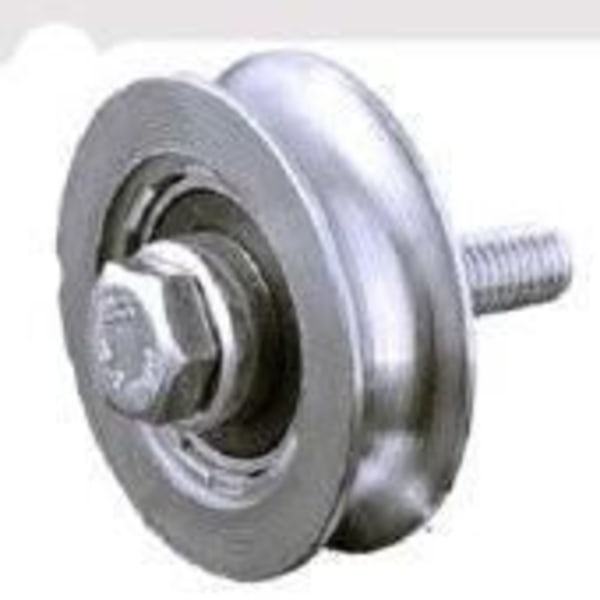 Rundskive - - 100 mm - Stål - Drejelig - Med plade - Pakke med 2